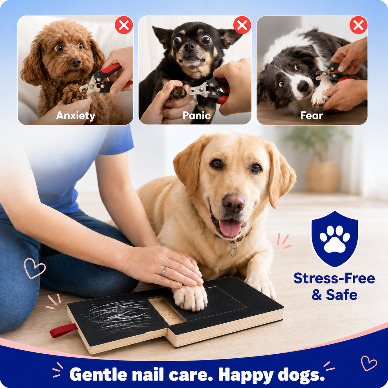 RelaxPaw™ | A Gentle Nail Care Board for Dogs